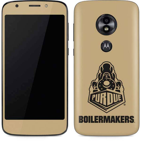 Purdue University Purdue Gold Signature Logo Moto E5 Play Skin